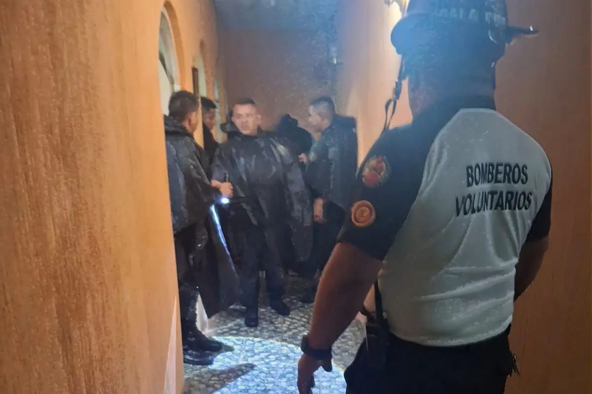 Los rescatistas alertaron a las autoridades por la agresión armada. , Bomberos Voluntarios.