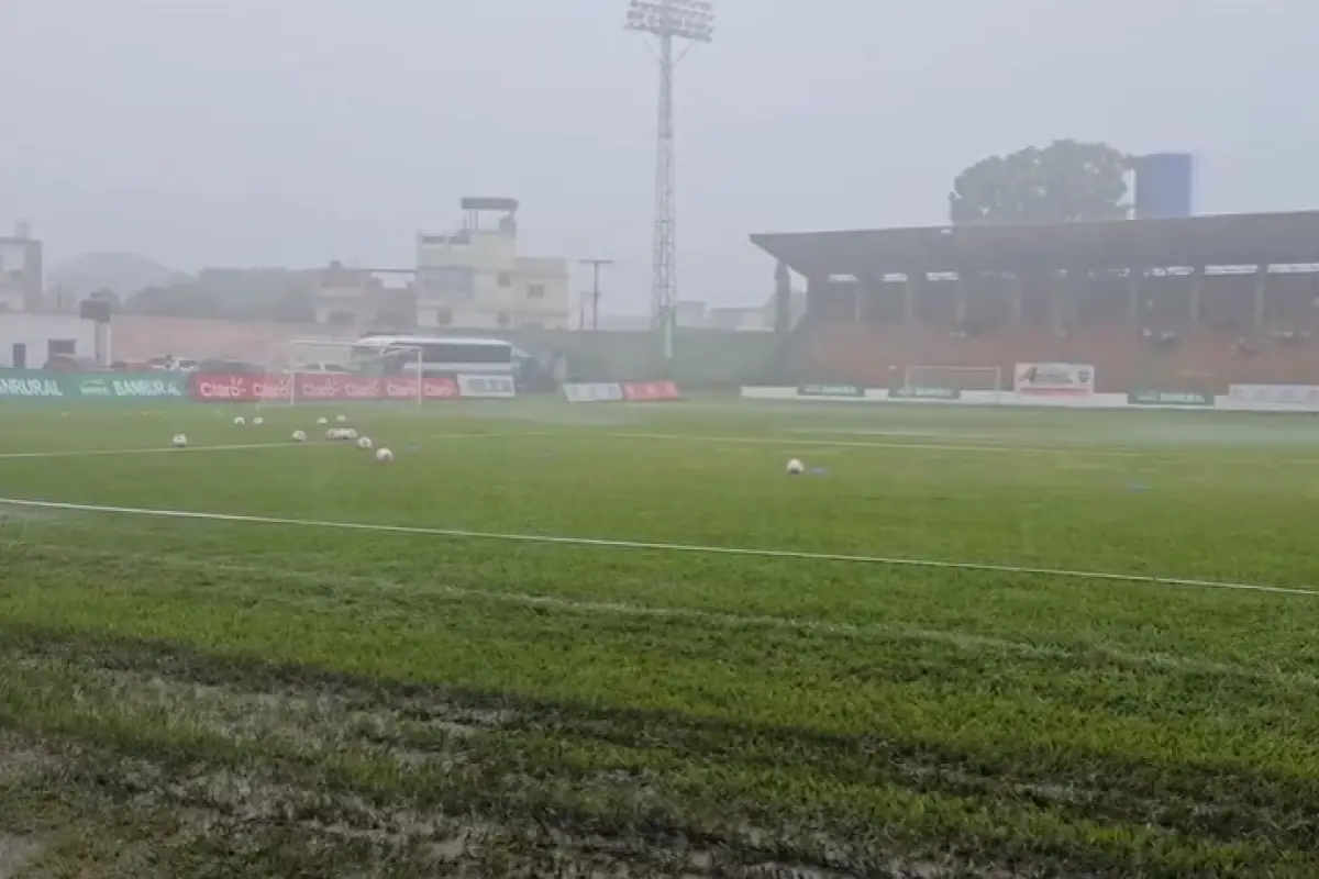 Así lucía el estadio Winston Pineda Gudiel, donde no se pudo jugar el Achuapa-Marquense 