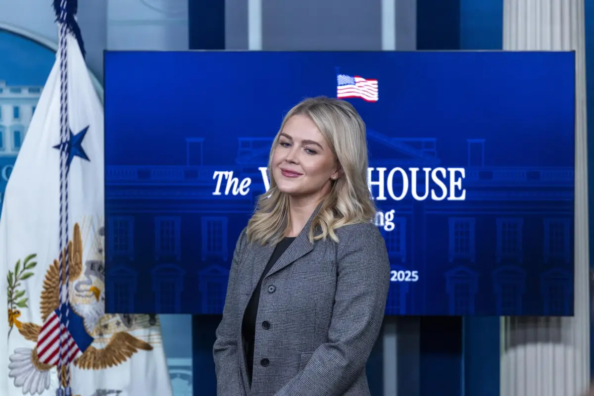 Karoline Leavitt, portavoz de la Casa Blanca, EFE