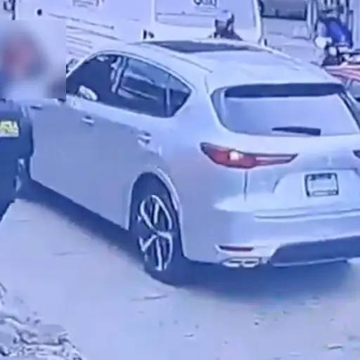 El motorista fue agredido por un automovilista en la zona 9 capitalina. ,.