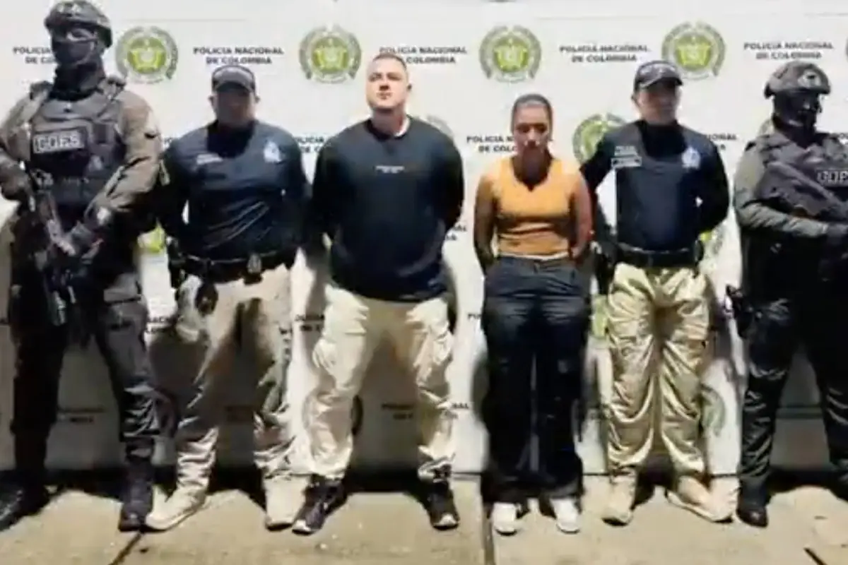 Las dos personas eran requeridas por la justicia de Guatemala por sus vínculos con cobros "gota a gota"., Policía Nacional de Colombia