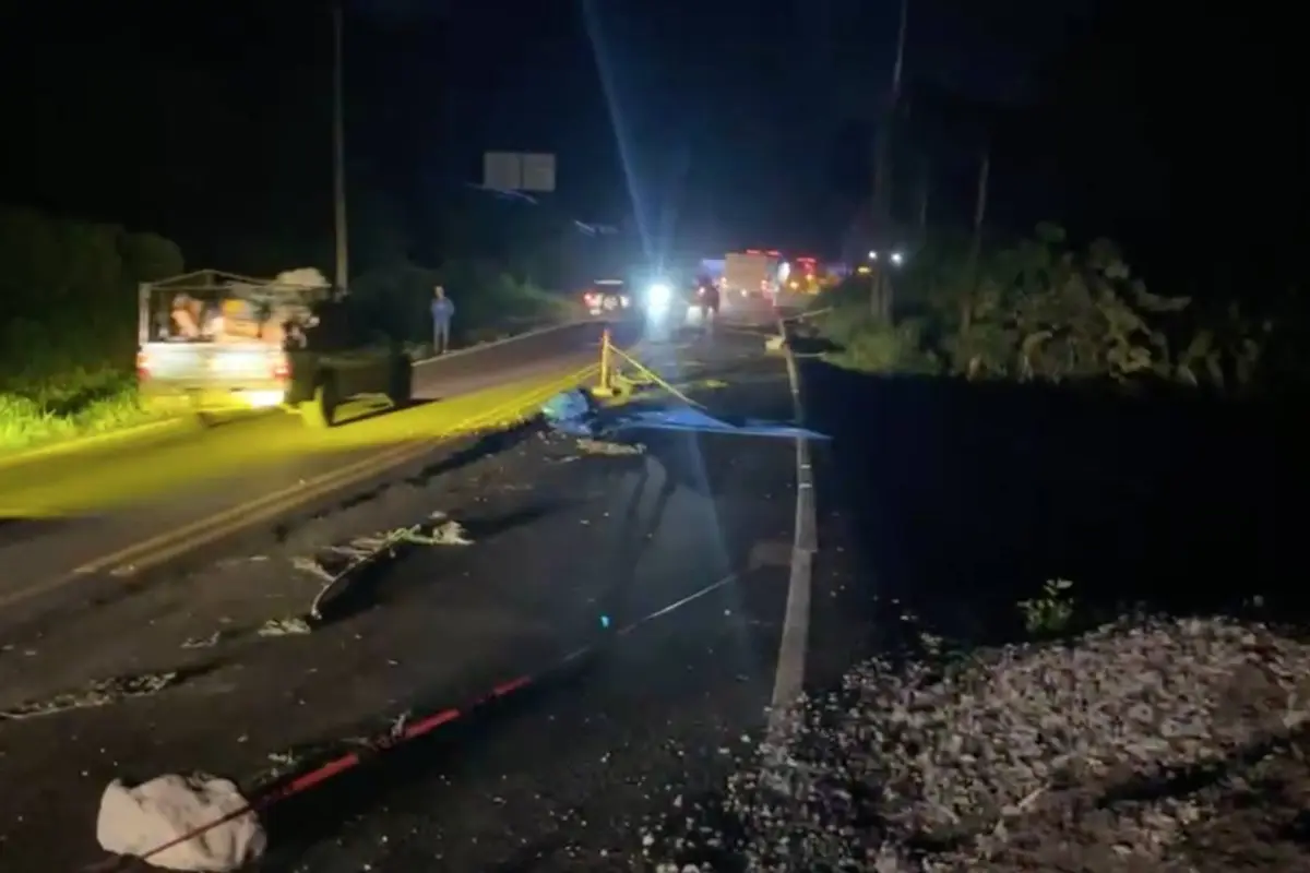 Deslave en la ruta Cito-Zarco. , Captura de pantalla video Facebook.