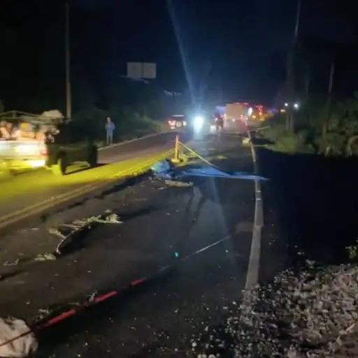 Deslave en la ruta Cito-Zarco.  ,Captura de pantalla video Facebook.