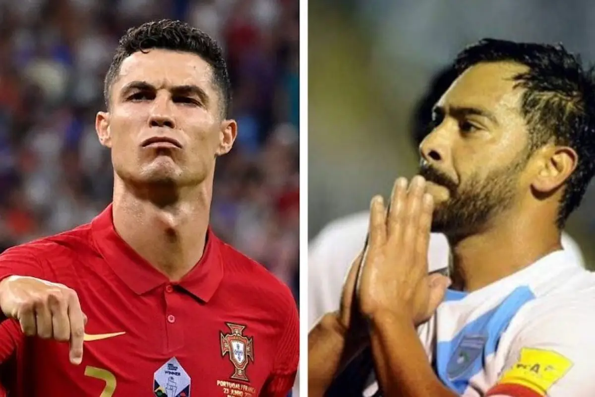 El récord de Carlos Ruiz en la mira de CR7., Redes sociales.