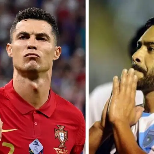 El récord de Carlos Ruiz en la mira de CR7. ,Redes sociales.