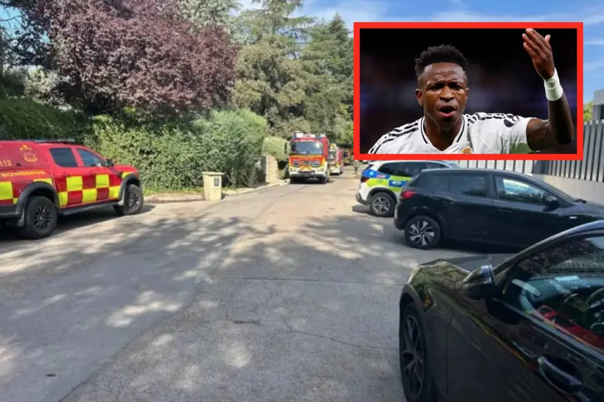 Reportan un incendio en la casa de Vinicius Jr., Especial.