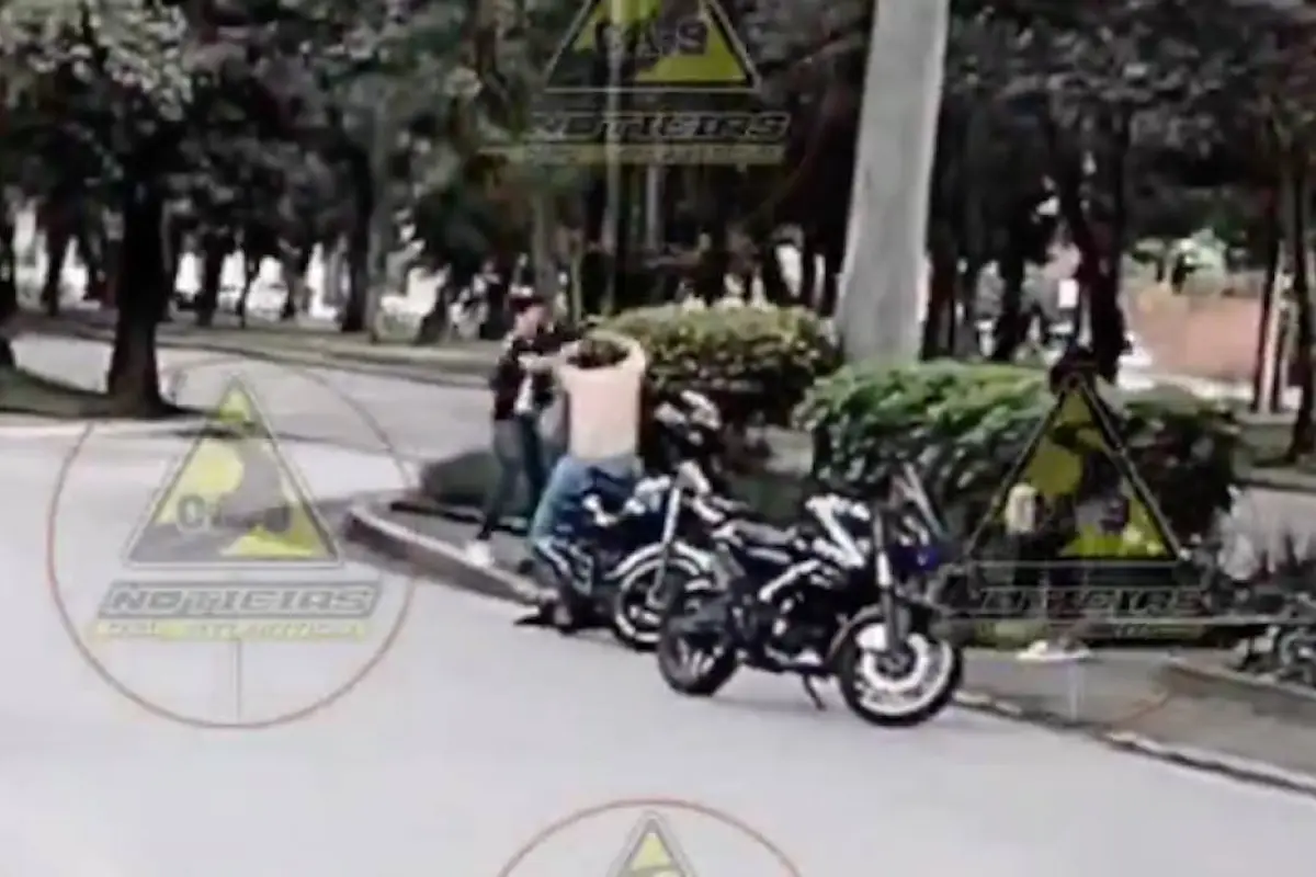 Pelea de motoristas. , Captura de pantalla video X.