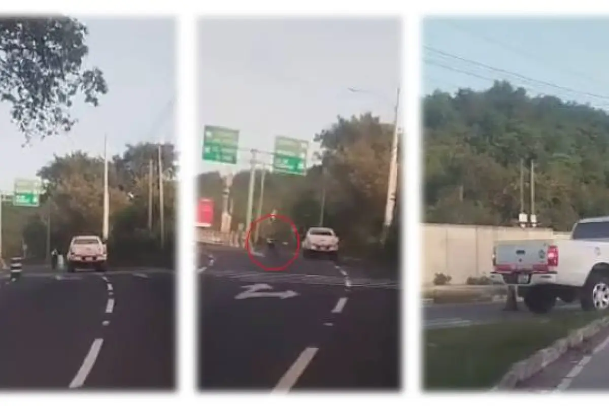 El agente de Emixtra fue atropellado en cercanías de un paso a desnivel en zona 11 de Mixco., Municipalidad de Mixco