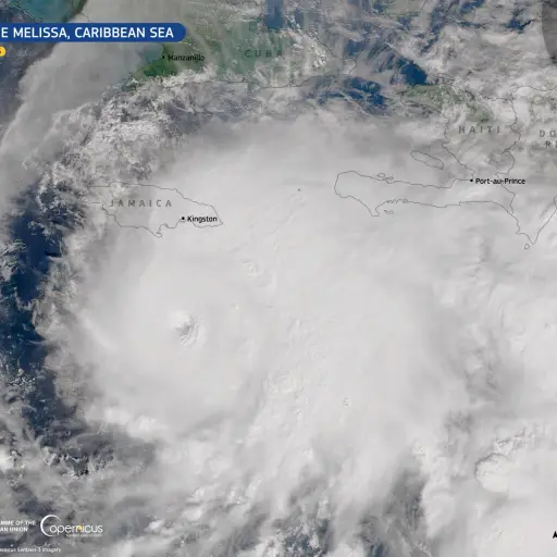 Melissa se fortalece a huracán categoría 5 ,EFE