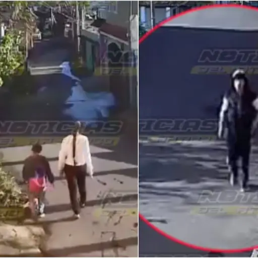 Asalto a menores en zona 18. ,Captura de pantalla video X.