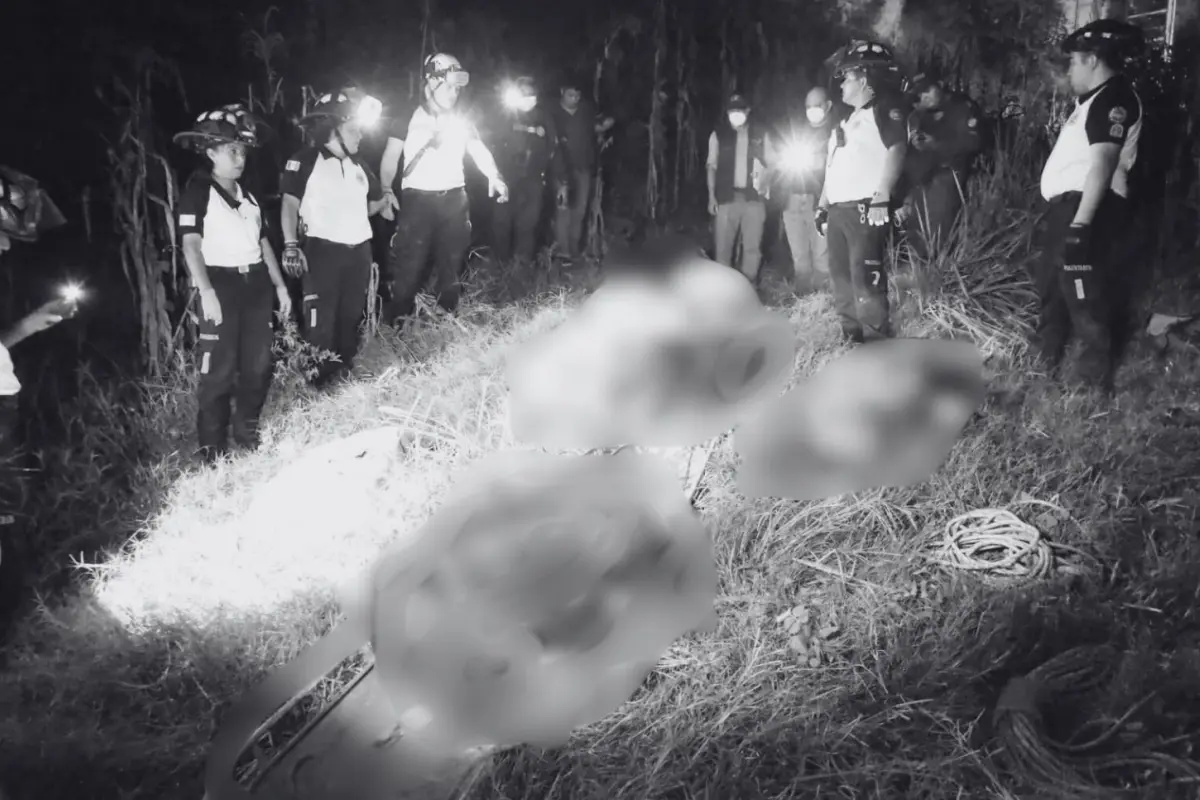 Bomberos Voluntarios reportaron el hallazgo de ocho cadáveres mutilados en el municipio de Palencia., Bomberos Voluntarios.