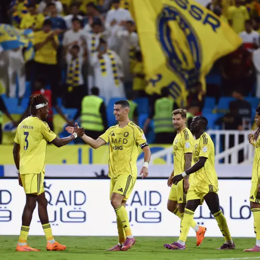 Celebración del Al Nassr de Cristiano Ronaldo - Al Nassr