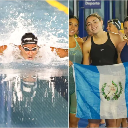 Guatemala brilla en natación de los XII Juegos Centroamericanos 2025. ,@guatemala2025