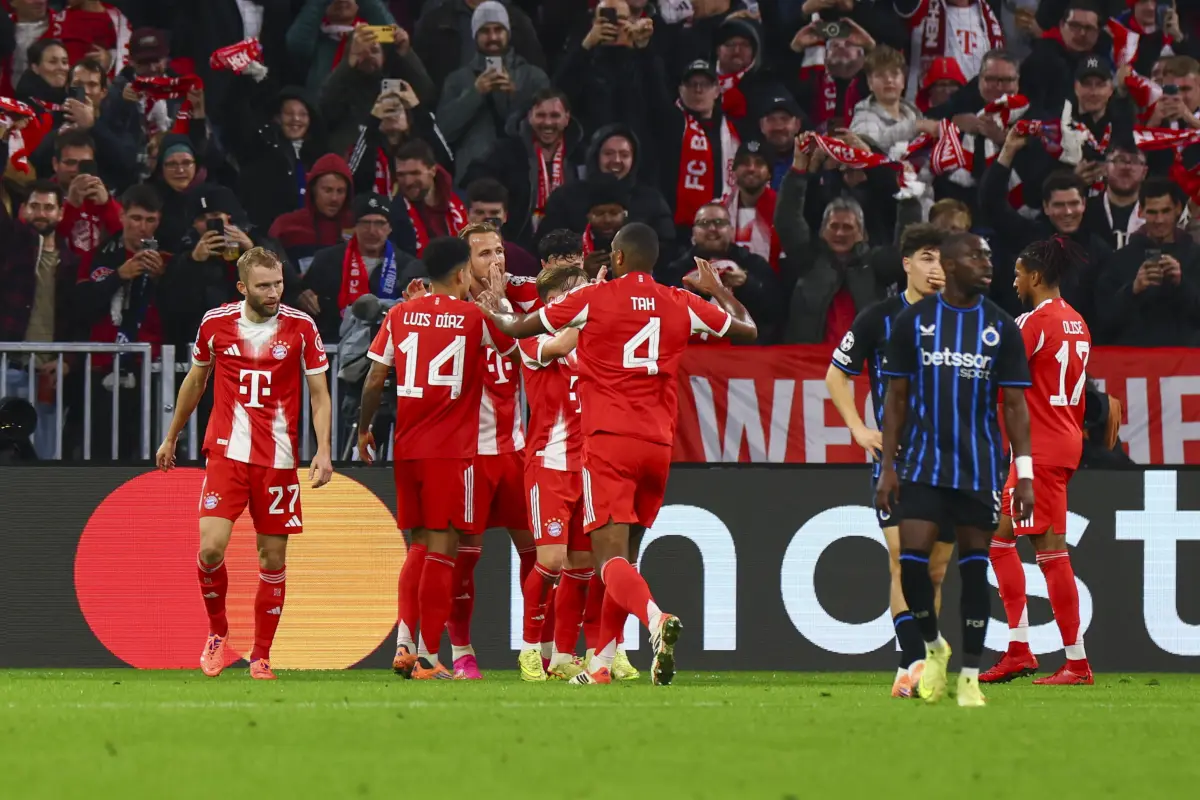 El Bayern se impuso este miércoles por 4-0 al Brujas