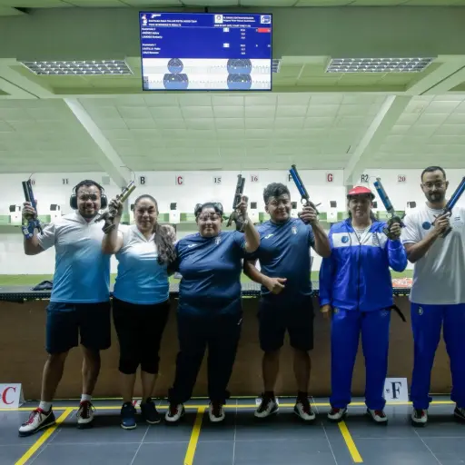 Éxito guatemalteco en tiro deportivo y tenis de campo. ,@guatemala2025