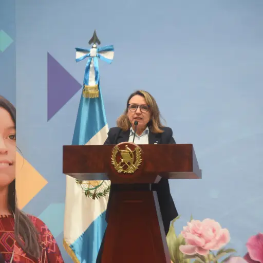 La ministra de Ambiente, Patricia Orantes, durante la conferencia 