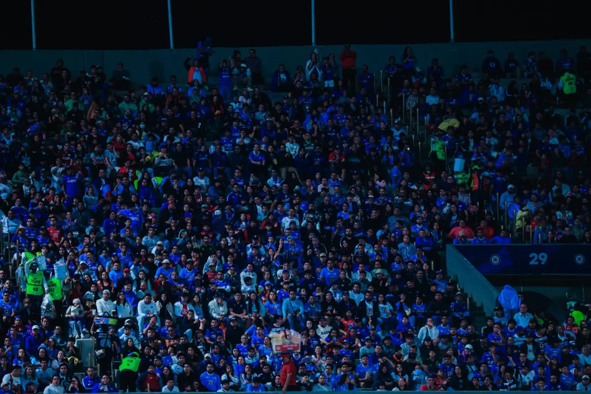 Afición de Cruz Azul en el Estadio Olímpico Universitario - Cruz Azul 