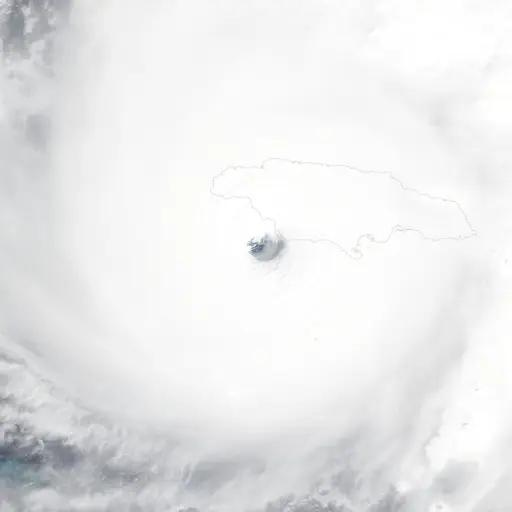 Ojo del huracán Melissa ,EFE