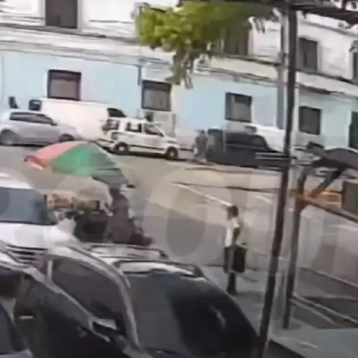 Ataque con arma blanca en zona 1. ,Captura de pantalla video X.