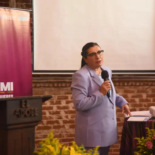 La presidenta en funciones del TSE, Blanca Alfaro, dio un discurso durante el conservatorio. ,Omar Solís.