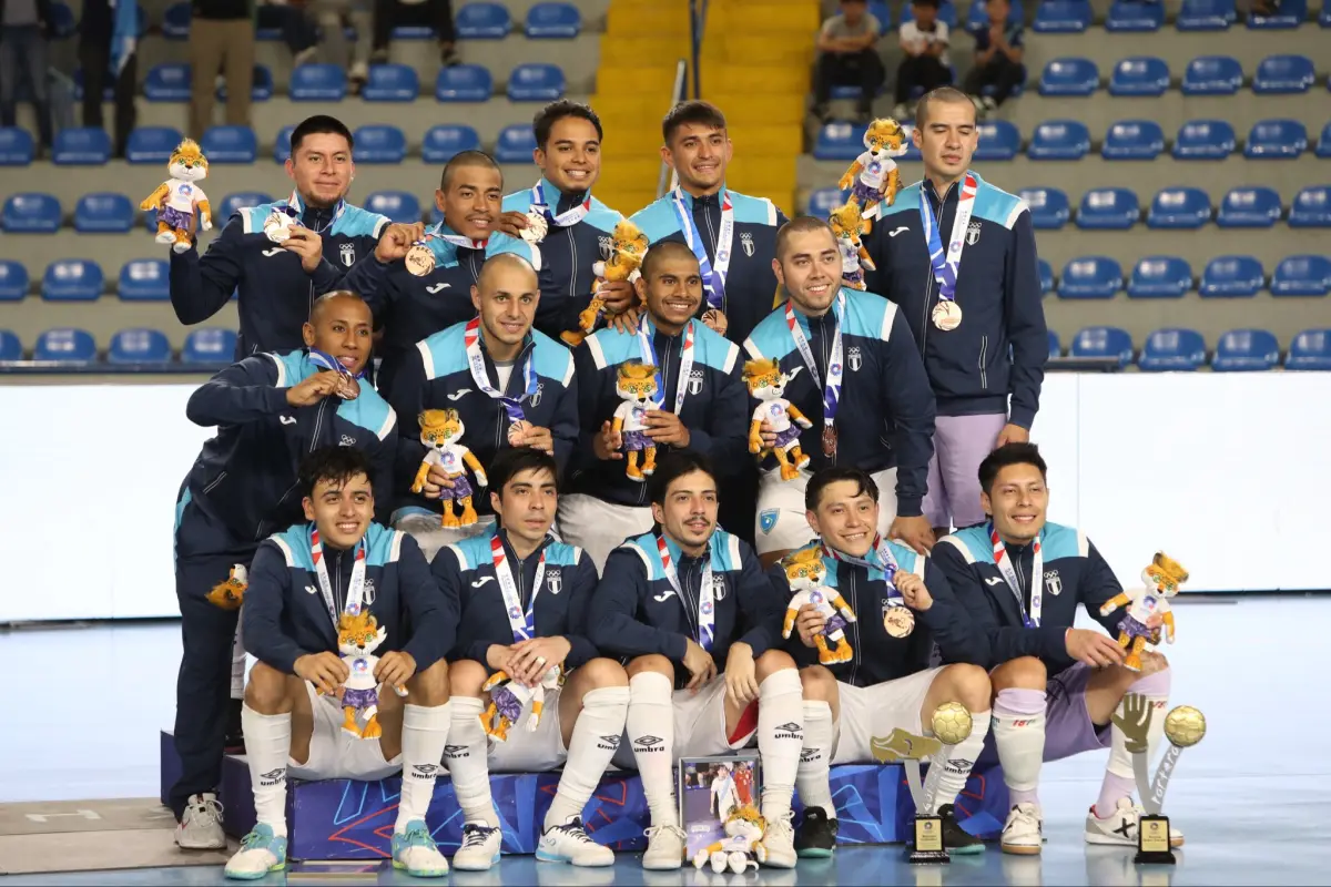 La selección de futsal de Guatemala se quedó con el bronce