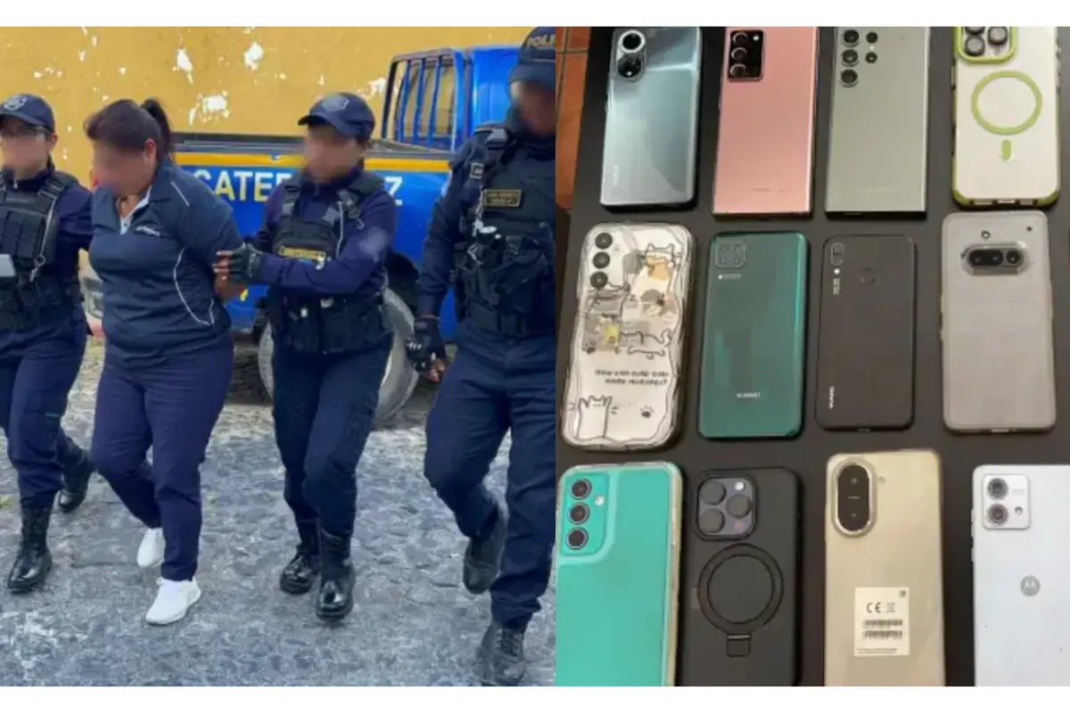 La sospechosa de sustraer 14 teléfonos en el Festival de las Flores fue capturada y puesta a disposición de las autoridades.,