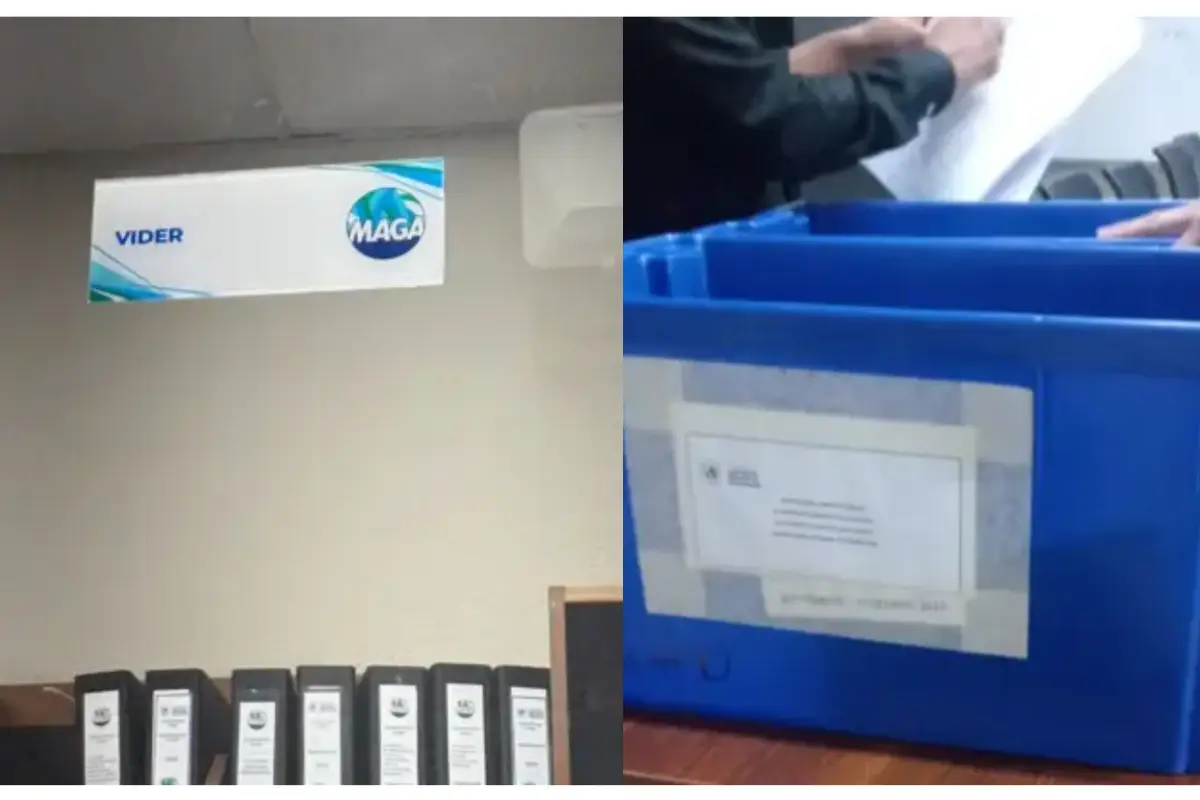 Operativo en el Ministerio de Agricultura por investigación relacionada con anomalías en compra de fertilizantes., 