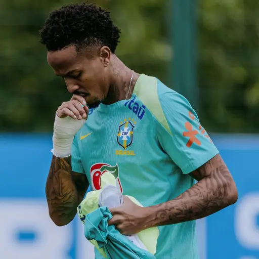 Eder Militao en la concentración con la selección brasileña - instagram @edermilitao
