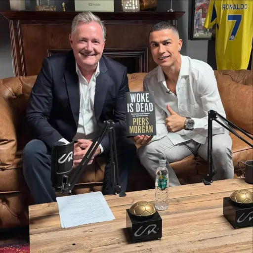 Entrevista de Piers Morgan con Cristiano Ronaldo - instagram @piersmorgan