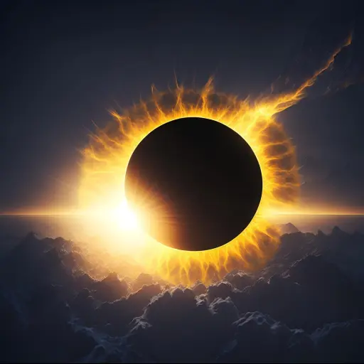 ai generado, eclipse, sol, luna, solar, espacio, naturaleza, universo, astronomía ,Pixabay