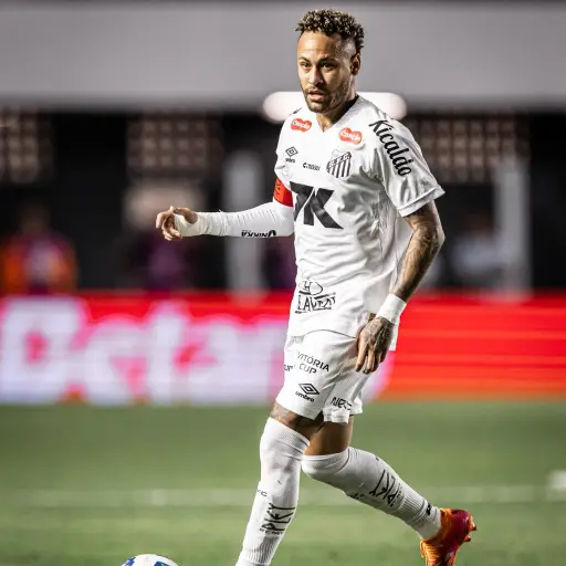 Neymar en actividad con el Santos FC en el Brasileirao - Santos FC