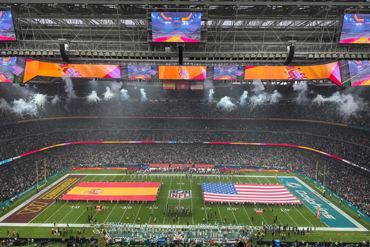 Estadio Santiago Bernabéu se vistió de gala para recibir la NFL - NFL