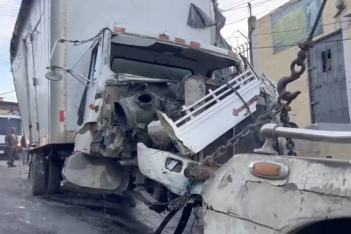 accidente de camión en Bárcena, Villa Nueva