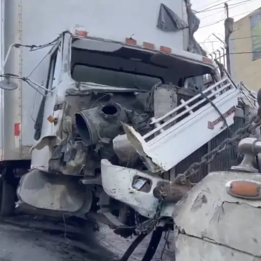 accidente de camión en Bárcena, Villa Nueva