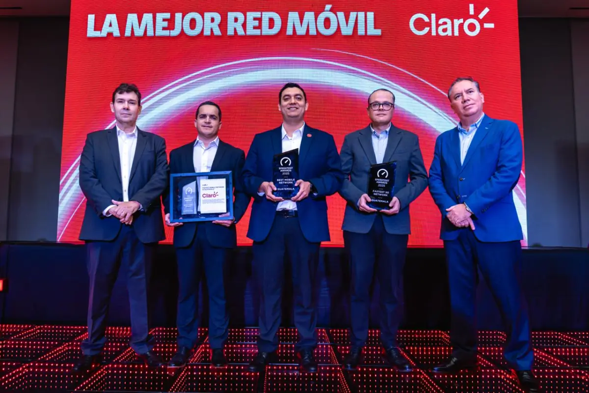 Claro se consagra como líder en conectividad móvil en Guatemala con tres galardones por velocidad y calidad, Cortesía
