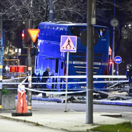 Autobús atropella a personas en Estocolmo ,EFE
