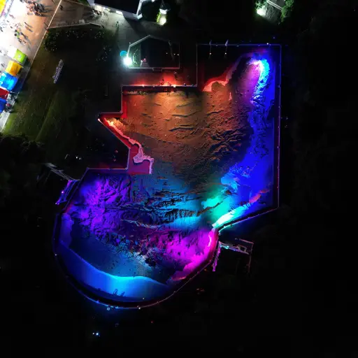 Mapa en Relieve en Navidad  ,Municipalidad de Guatemala