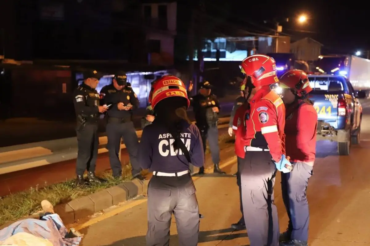 Lugar donde ocurrió un ataque armado en el km. 13 de la ruta al Atlántico., Bomberos Municipales