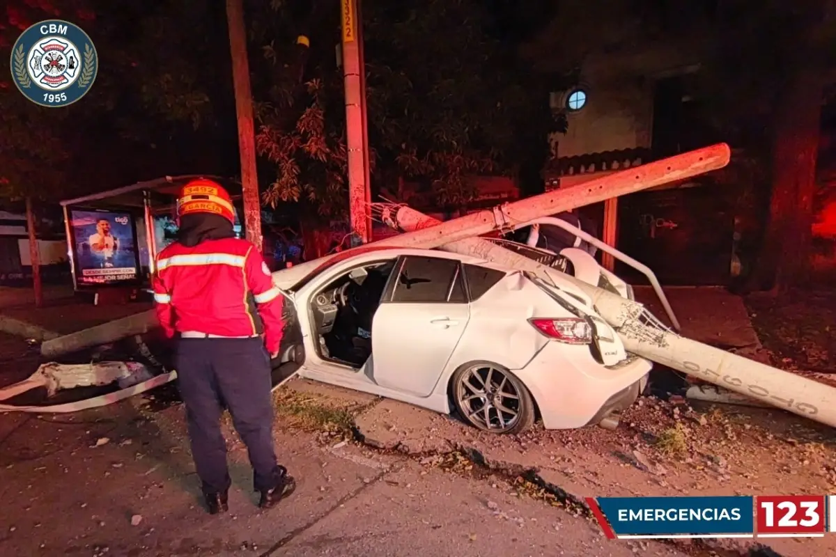 accidente en zona 12