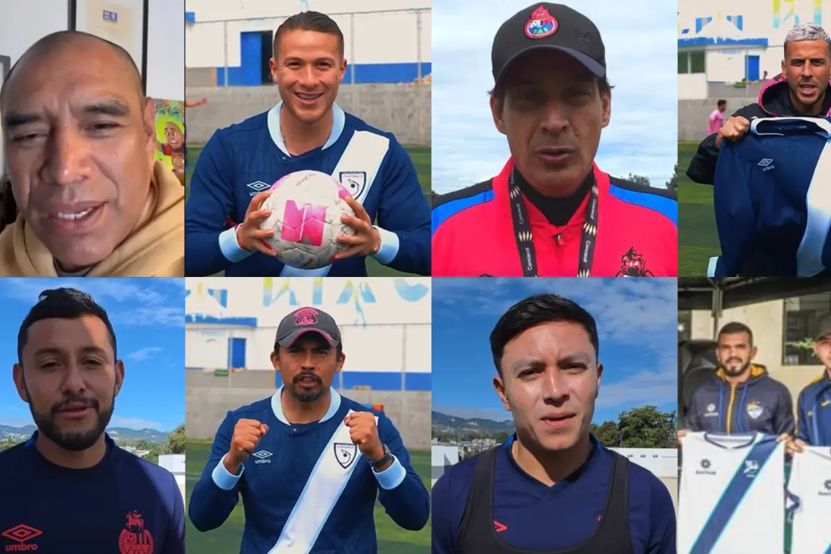 Actores del futbol de Guatemala alientan a Selección Nacional