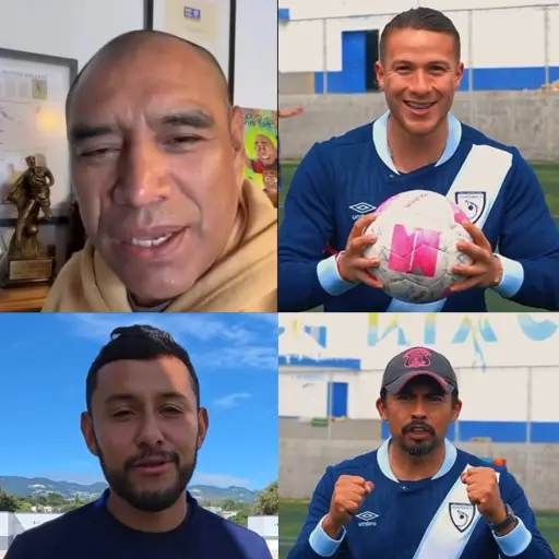 Actores del futbol de Guatemala alientan a Selección Nacional