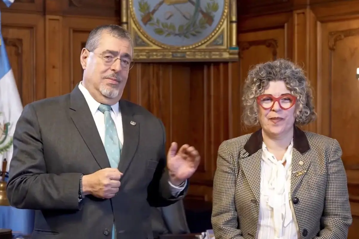 El acuerdo con EE. UU. con respecto a los aranceles fue anunciado por el presidente Bernardo Arévalo y la ministra de Economía, Gabriela García., Gobierno de Guatemala