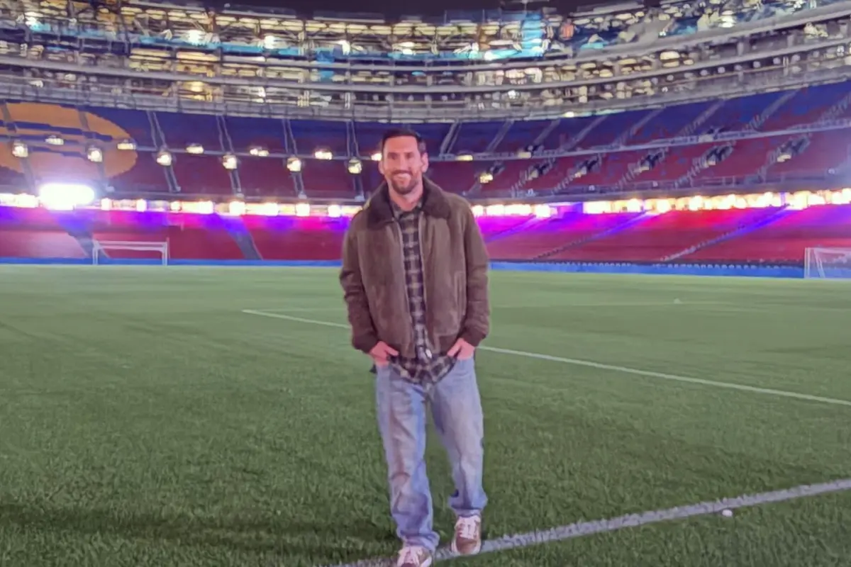 Messi pisa de nuevo el césped del Spotify Camp Nou - instagram @leomessi