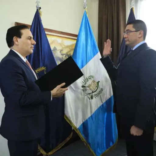 Jorge López Dellachiessa es juramentado como director del Sistema Penitenciario. ,Gobierno de Guatemala