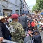Veteranos militares mantienen una manifestación en las afueras del Congreso, zona 1 de la Ciudad de Guatemala, el martes 11 de noviembre de 2025. ,Omar Solís/Emisoras Unidas