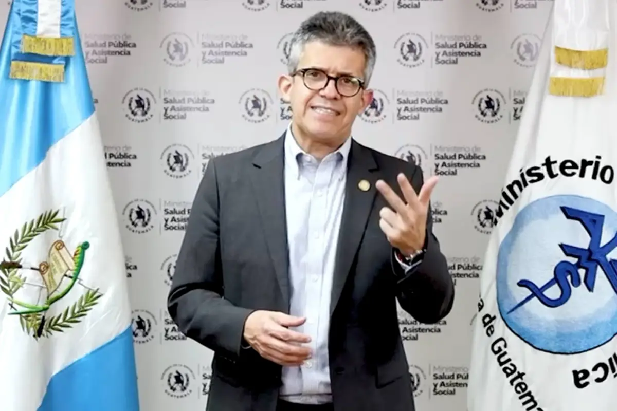 Ministro de Salud, Joaquín Barnoya. , Captura de pantalla