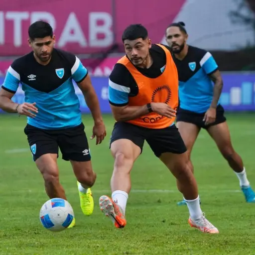 Entrenamiento de la Selección Nacional de Guatemala 