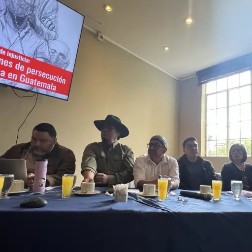 Lanzamiento de la Plataforma Guatemala contra la Persecución Política. ,Cristosal