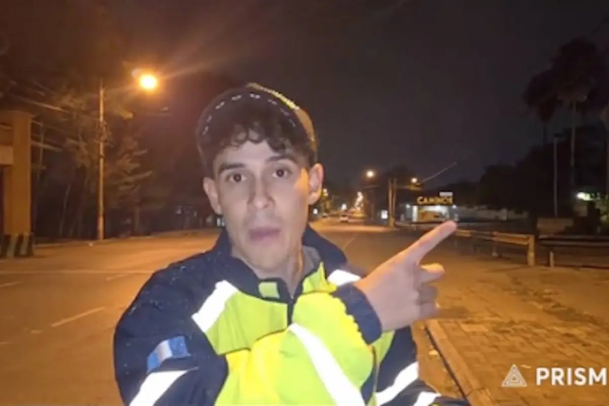 Tiktoker denunciado por la MuniGuate., Captura de pantalla video TikTok.