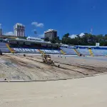 La obra del estadio Doroteo Guamuch Flores debía entregarse este sábadot